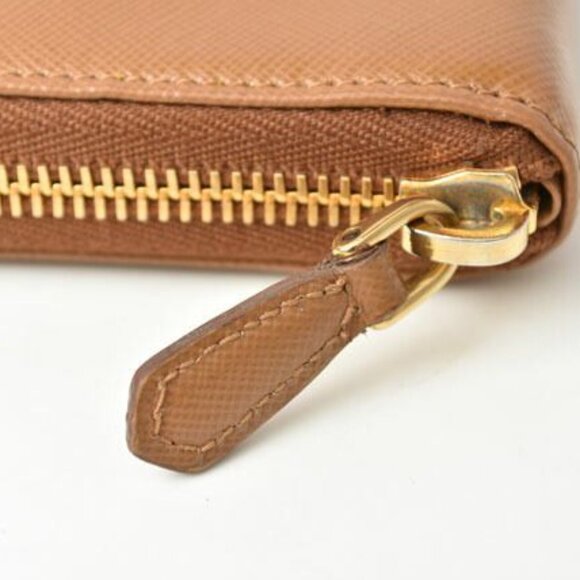 Prada Wallet Long Wallet 1 M0506 Saffiano Metal Shape Pressed Leather - Picture 4 of 10